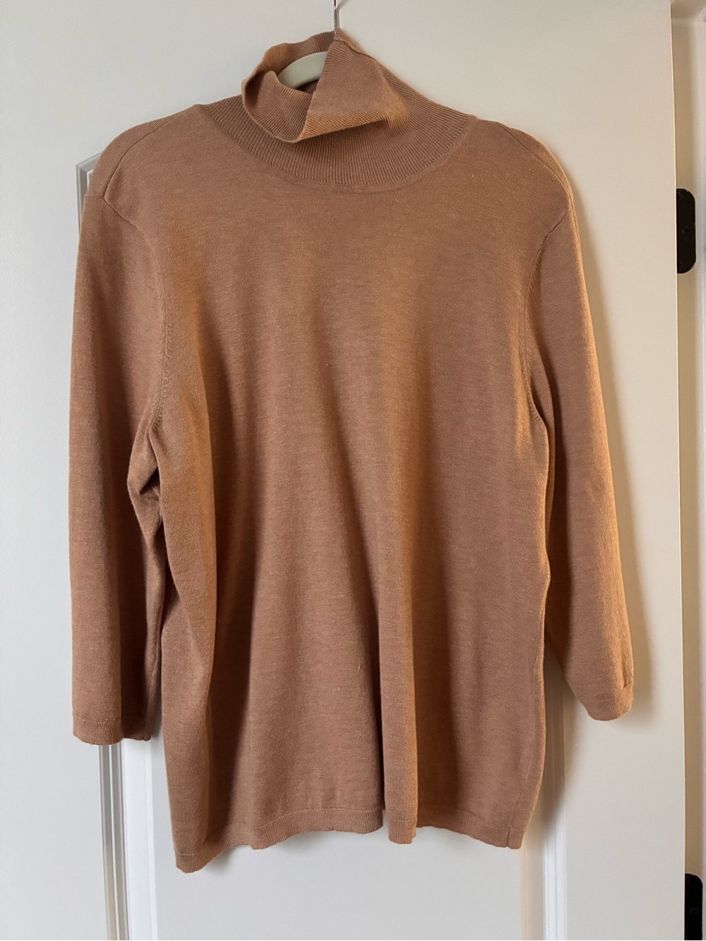 Chico's Camel Brown Turtleneck Sweater
